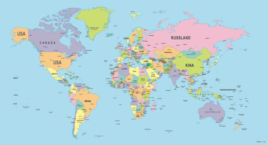 Verdenskart som gjør geografi levende