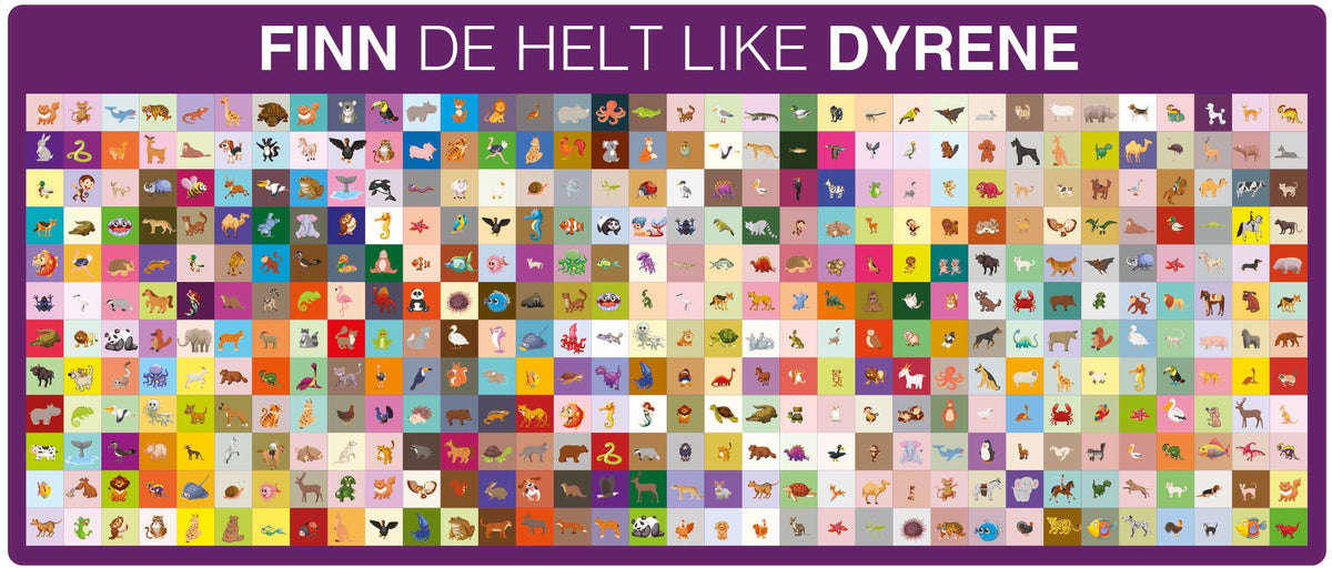 Finn like dyr, gulvfolie, skoledekor