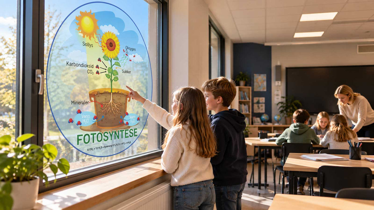 Fotosyntesen som veggdekor for naturfag