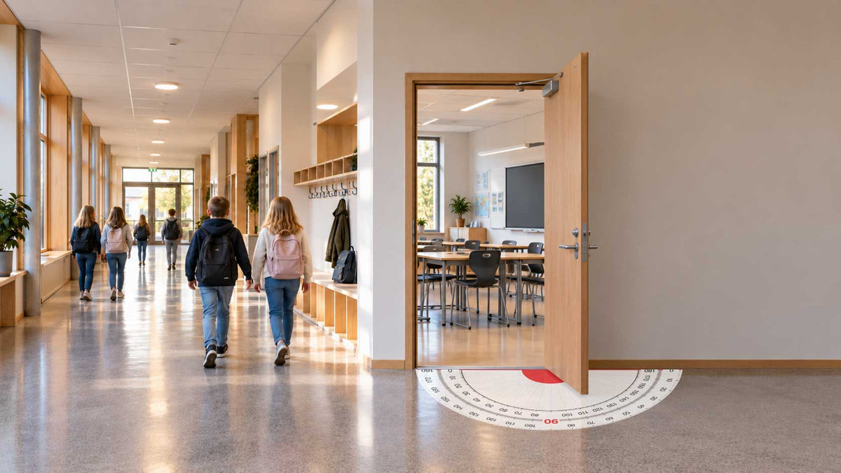 Gradskive enkel – vinkler og grader gjort synlige på gulvet
