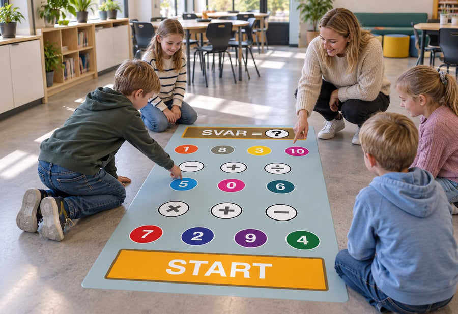 Stor gulvkalkulator for praktisk matte