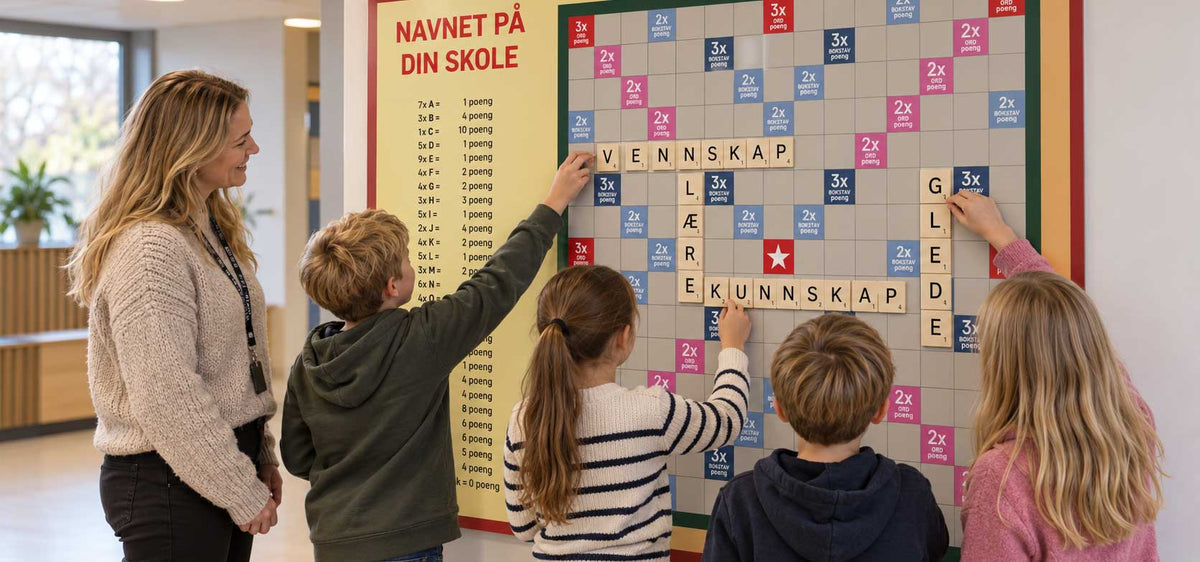 Ordspill vegg – et stort ordspill hele klassen bygger sammen