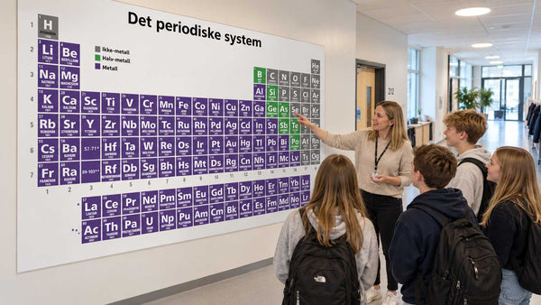 Det periodiske system – enkel variant som veggdekor